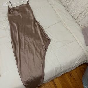 Forever 21 satin dress with slit